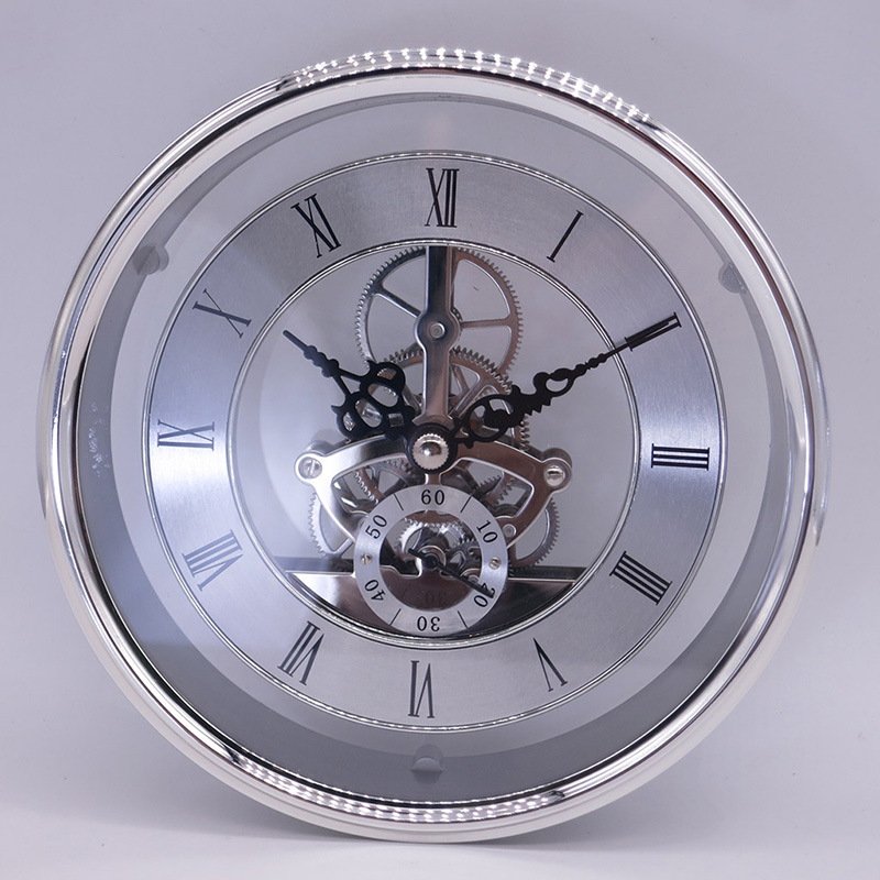 průměr 149MM stříbrná kostra hodiny vložit hodiny část